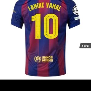 Men’s Replica Nike Lamine Yamal Barcelona Home Jersey 25/26